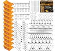 ELEAD 260 Piece Pegboard Hooks 1/8 and 1/4 inch peg Board Organizer Accessories with Pegboard Bins for Organizing Various Tools in The Garage Kitchen Bathroom Craft Room