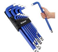 ELEAD Jumbo Hex Key Allen Wrench Set | 13-Piece Metric 2-19mm | Long Ball End Durable S2 | Automotive | Mechanic | Furniture | Professional Grade Tools