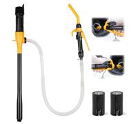 ELEAD Portable Battery-Powered Fuel/Water Transfer Pump - 2.2 GPM, Liquid Siphon, Adjustable Flow, Filter Design, Gas Can Ready