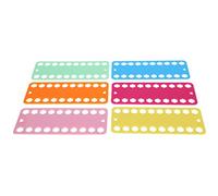 Eleage 18Pcs Cross Stitch Threads Organizer Set, Durable Plastic Floss Bobbins for Tidying Embroidery Threads At Home, Multi-Color with Independent Hooks