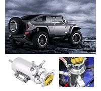 Eleage 350ml Aluminum Overflow Catch Tank Cooler Reservoir Kit for Car Applications, High Temperature Resistant, Polished, Prevent Engine Leaks