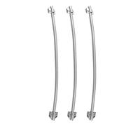 Eleage 3PCS Stainless Steel Door Loop Cable Protector Flexible Gooseneck Installation for Access Control Security System 450mm