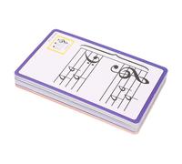 Eleage 50 Pcs Music Flash Cards Color Coded Double Sided Learning Cards for Beginners and Music Lovers Art Paper