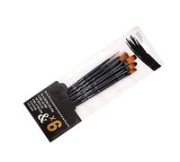 Eleage Acrylic Paint Brush Set, Soft Nylon Bristles, Multipurpose Painting Tools for Artists, Students, and Hobbyists - 6pcs (Mix Head)