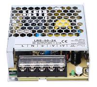 Eleage Adjustable Switching Power Supply 50W with Overload Protection for LED Applications, Aluminum Material, 12V/24V Output, Compact Size (LRS-50-24)