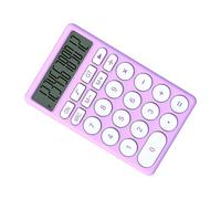 Eleage Cartoon Calculator Cute Pocket Calculator Multifunctional Handheld Design for School Home Students Plastic (Purple)