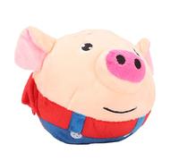 Eleage Cartoon Pig Plush Bouncing Pet Ball, USB Rechargeable Electronic Interactive Toy, Removable Washable Sound Singing Motorized Play Ball for Puppies Small Dogs & Cats