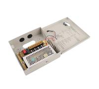 Eleage CCTV Power Box Durable Lockable 12V 4 Channel 5A Power Supply for Security Monitoring Equipment Metal