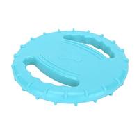 Eleage Dog Flying Disc Toy Flexible Soft Rubber 2-Sided Squeaky Chew Toy for Large Dogs Beach Lake Pool Play (Sky Blue)