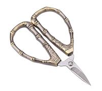 Eleage Durable Vintage Embroidery Scissors Mini Size for Dressmaking and Fabric Crafts with Precision Grooming Tool (Bamboo Breast Scissors)