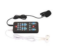 Eleage Mini Voice Changer Compact Design Multifunctional Sound Effects Machine for Mobile and DJ Use ABS Portable Black