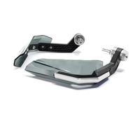 Eleage Motorcycle Handguard, Durable Impact Resistant Handlebar Wind Deflector for ATV, Dirt Bike, Universal Fit, T6 Aluminum Alloy and ABS, 2 Pack (SILVER)