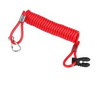 Eleage Outboard Engine Ignition Kill Switch Safety Tether Lanyard for Durable ABS Plastic Red