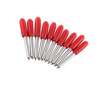 Eleage Plotter Blade 10pcs Cemented Carbide Cutter for Precision Cutting 30deg 45deg 60deg (45° 2.7x2.7x1.3cm / 1.06x1.06x0.51in)