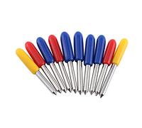 Eleage Plotter Blade 10pcs Cemented Carbide Cutter for Precision Cutting 30deg 45deg 60deg (Mix)