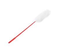 Eleage Plush Cat Teaser Wand Eco-Friendly for Interactive Play, Soft Faux Rabbit Fur with Flexible PC Rod, Perfect Training Toy for Cats (White)