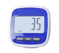 Eleage Simple Pedometer, LCD Dispaly 3D Walking Step Counter Pedometer, Running Walking Passometer Counter with Clip (blue)