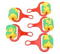 Eleage Sponge Roller Stamp Set, Colorful EVA Foam Paint Rollers for Kids Art, Perfect for Imaginative Play At Home, 5 Pieces in Assorted Colors