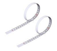 Eleanly 2 Pcs Self Adhesive Tape Measure 1M Self Adhesive Steel White Measure Tape Self Adhesive Measuring Tape Steel Ruler for Measuring Woodworking Router Table Saw