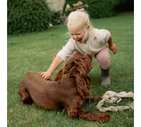 Eleanor Charles Childs Horseshoe Floral Organic Cotton Cardigan - Size: Age 3