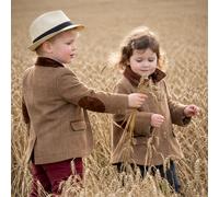 Eleanor Charles Childs The Moloney Tweed Jacket - Brown - Size: Age 3