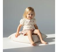 Eleanor Charles Girls The Pony Embroidered Puff Sleeve Top - Pink - Size: Age 1-2 Years