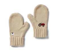 Eleanor Charles On The Farm Knit Mittens - Beige - Size: Age 0-1