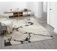 Desire Rugs Eleanor Modern Embossed Living Room Area Rug - Abstract Design in Taupe | Size: 200 cm x 290 cm Desire Rugs Taupe 200 cm x 290 cm