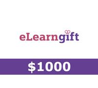 eLearnGift $1000 Gift Card CA