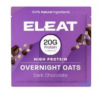 ELEAT | 5x High Protein Overnight Oats Individual Sachets | Chocolate Oat Porridge | 20g Vegan Protein per Serving | Low Sugar & High Fibre Cereals | Gluten Free Breakfast | 5 x 80g Sachets