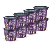 ELEAT Protein Cereal 8 x 50g Pots - Chocolate Triumph - Healthy On-the-Go Cereal for Pre & Post Workout, Exercise & Office Snacks - High Protein & Fibre, Low Sugar, Vegan, Gluten-Free