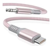 Elebase 1.2M USB C to 3.5mm Aux Cable for Car iPhone 15 16 Pro Max Plus,Samsung S24 S25 Z A55 A35,iPad Air 6 Mini 7,Pixel 9 Pro