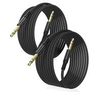 Elebase 6.35mm TRS Instrument Cable 2M 2P,1/4 Inch Male Guitar Cord 6.6FT