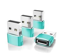 Elebase for Apple Watch Ultra 3 Adapter,USB to USB C Adaptor 4 Pack,Type C Female to A Male Charger Converter for iWatch Series 8 7,iPhone 17 16 15 14 Pro Plus Max,Airpods 4,iPad 9 10 Air 5 Mini 6 7 8