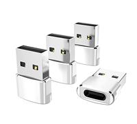 Elebase for iPhone 17 Air Pro Max Adapter,USB to USB C Adaptor 4 Pack,Type C Female to USB A Male Charger Connector for Apple 16 15 14 13,iWatch 11 10,iPad 8 8th 9 9th 10th Air 4th 5 Mini 6 Generation