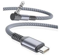 Elebase for iPhone 17 Aux Cable 1.8M,USB C to 90 Degree 3.5MM Audio Adapter | Type C to Right Angle Auxiliary Jack Cable for Car,Pixel 10 9 8,iPhone 18 16 15 Pro Max,iPad 10,Mini 6 7,Air 4 5,Samsung A36