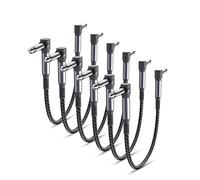Elebase Guitar Patch Cables 15CM 6-Pack,6.35MM Effects Pedal Board Cord,1/4" Right-Angle Nylon Braided Instrument Audio Cable,Pedalboard Connector TS Copper Wire for Amp/Amplifier,Mixer,Electric Bass