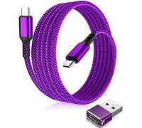 Elebase iPhone 16 Charger Cable,USB C to USB C Cable 100W 3M with USB Adapter,Fast Car Charger Power Cord for iPhone 15 Pro Max,AirPods 4,iPad,Air 5 Mini 6 7,Samsung Galaxy S25 S24 S23 A55,A54 A53