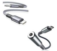 Elebase iPhone 17 16 16e Aux Cord 1.2M,USB C Aux Cable,Type C to 3.5MM Jack Audio Adapter Auxiliary Cord for Car and iPhone 17 Air Pro Max Headphone Adapter,USB C to 3.5mm Aux Audio Converter