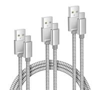 Elebase iPhone 17 17e Pro Max Charging Cable 0.5/1/2M 3Pack,USB A to Type C Car Charger Cord,USBC Carplay Cable for New Apple 16 Plus iPad 10 Mini 7 Air 8,Airpods,Samsung Galaxy S26 S25 A17 Ultra
