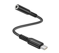 Elebase Sam/sung Galaxy S25 S24 Headphone Aux Adapter 0.6FT/0.18M,USB C to 3.5mm Audio Converter,Type C to 1/8 Inch Jack for Galaxy S23 S22 S21 S20 FE Plus Ultra,Tab S8 S9 S10,Z Flip Fold 6 7,A34 A35