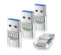 Elebase USB 3.0 to USB C Adapter 4 Pack for New iPhone 17 Air Pro Max Car Charger,Type C Female to A Male Converter for Apple 16 15 14 13 Plus,Apple Watch 11 10,Airpods 4,iPad 6 Air Mini 7,Samsung S26