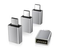 Elebase USB C to USB Adaptor 4PCS,Type C Thunderbolt 5 4 OTG Converter,USB-C Adapter for Car,Mouse,Keyboard,Memory Stick,Camera,Flash Drive,Samsung S25 S24 S23,iPhone 17 16 15,iPad Air,MacBook,iMac,PC