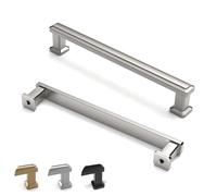 ELEBUILD 12 Pack, 128mm, Chrome, Kitchen Cupboard Door Handles, Cabinet Handle Drawer Pulls for Wardrobe Bathroom