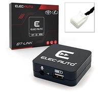 ELEC-AUTO Bluetooth and Auxiliary Interface Compatible with Toyota | Handsfree Audio Streaming Kit with Microphone | Smartphone Charger | Invisible Built-in Box
