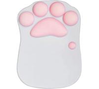 elec Space Cat Mouse Pad with Wrist Support, Portable Ergonomic Anti-Slip Gaming Mouse Mat Cartoon Cute Cats Soft Silicone Gel Rests Wrist Cushion Rest Micemat Comfort Mousepats (10.6×8.0)