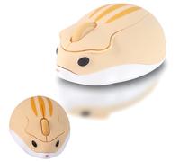 elec Space Cute Animal Hamster Shape Silent Mouse-Yellow