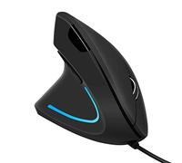 elec Space Vertical Left-Handed Mouse, Left Hand Ergonomic USB Wired Mice, Adjustable DPI(1000/1200/1600), 6 Buttons Optical Mouse for Office Gaming PC Laptop Computer Desktop Mac