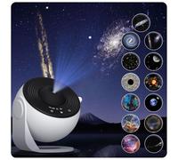 Elec3 Star Projector, Planetarium Projector for Bedroom Ultra Clear Galaxy Night Light with 4K Replaceable 12 Galaxy Discs 360 Degree Rotation Real Sky Light for Kids Room Birthday Valentines Gift