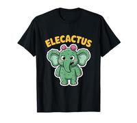 Elecactus Funny Cute Elephant Cactus Hybrid Character Design T-Shirt